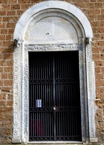 Sculpted portal of Saint Elia's Basilica